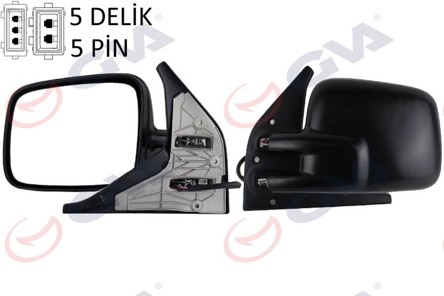 DIŞ DİKİZ AYNASI SOL TRANSPORTER T4 96> ELEKTRİKLİ ISITMALI KONVEKS VM-186EHL