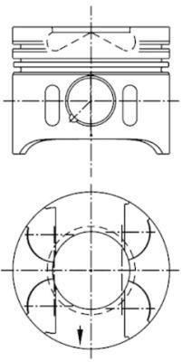 PISTON SEGMAN STD 88.01mm MERCEDES OM611 OM612 OM613 W203 W210 W463 W220 W638 B901>B905 30 PIM