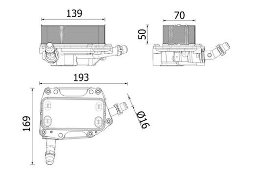 SANZIMAN YAG SOGUTUCU BMW F45 F48 F39 MINI F54 F56 F57 F60 PREMIUM LINE