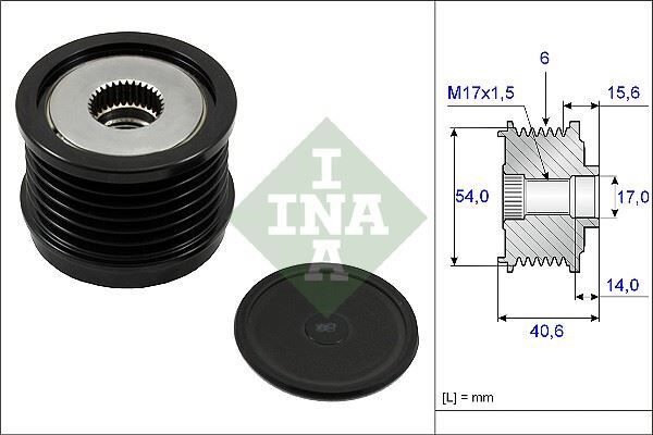 ALTERNATÖR KASNAĞI FIAT EGEA 16> 500L 12> 500X 14> BRAVO II 07>14 ALFA ROMEO GIULIETTA 10>16 JEEP RENEGADE 14> SUZUKİ VİTARA 13> 1.6D MTJ 6 KANAL
