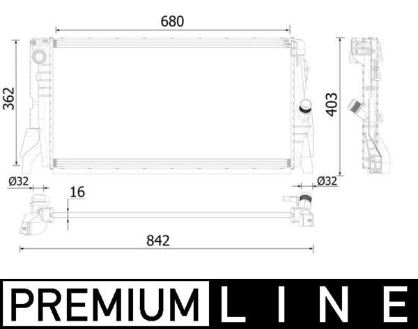 MOTOR SU RADYATORU MINI F55 F56 14>17 PREMIUM LINE