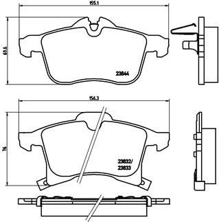 ÖN FREN BALATASI ASTRA H 04> MERIVA A-B 03> ZAFIRA 05> CORSA C-D 03> COMBO C-D 04>