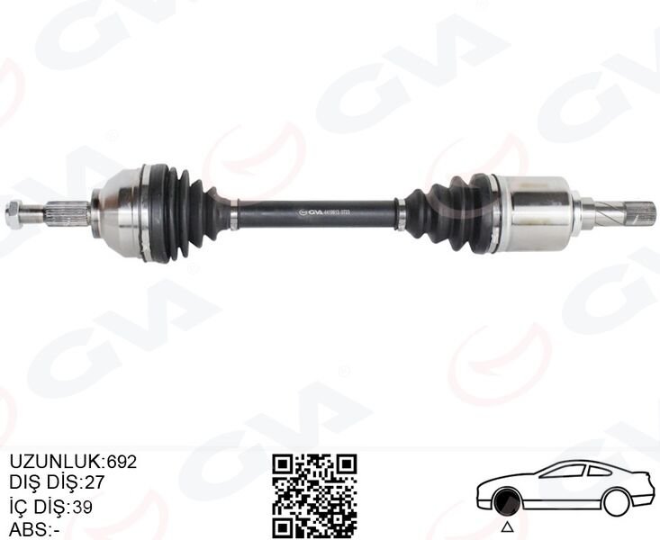 ÖN AKS SOL RENAULT TRAFIC II 01>14 2.0dCi OPEL VİVARO 01>14 2.0CDTI