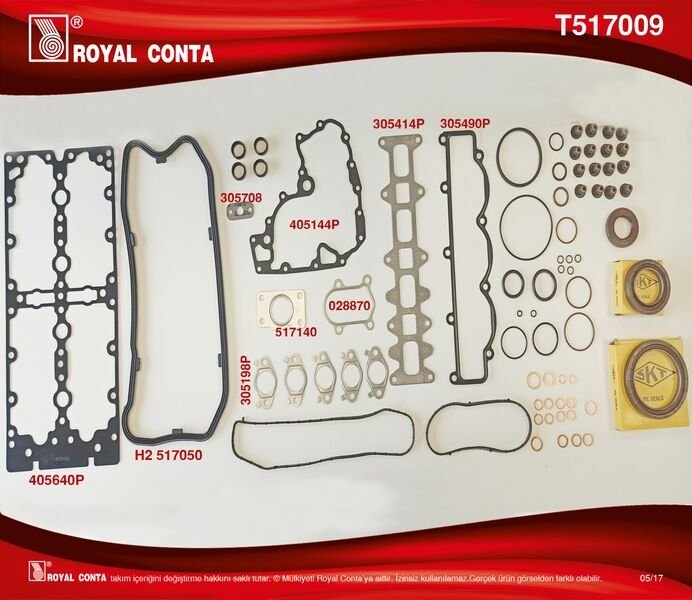 MOTOR TAKIM CONTA SKC SİZ DUCATO 2.3 JTD CORTECO KEÇELİ VE SUBAP LASTİKLİ 133429 MOTORDAN SONRA