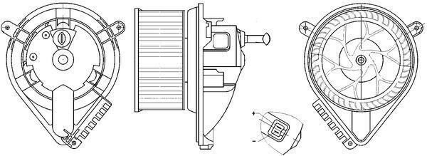 KALORIFER MOTORU MERCEDES SPRINTER B901>B905 . VW LT 28-35-46