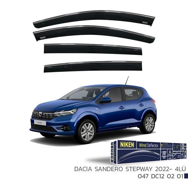 KROMLU CAM RÜZGARLIĞI DACIA SANDERO STEPWAY 2022- 4LÜ