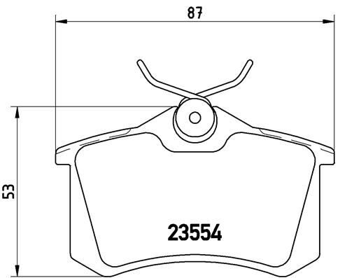 ARKA BALATA FLUENCE-MEGANE II-III-P207-P308-P307-PARTNER-BERLINGO-C2-C3-C4-CROSSLAND- BORA-PASSAT 97>GOLF IV-V-POLO 87x52.9x17
