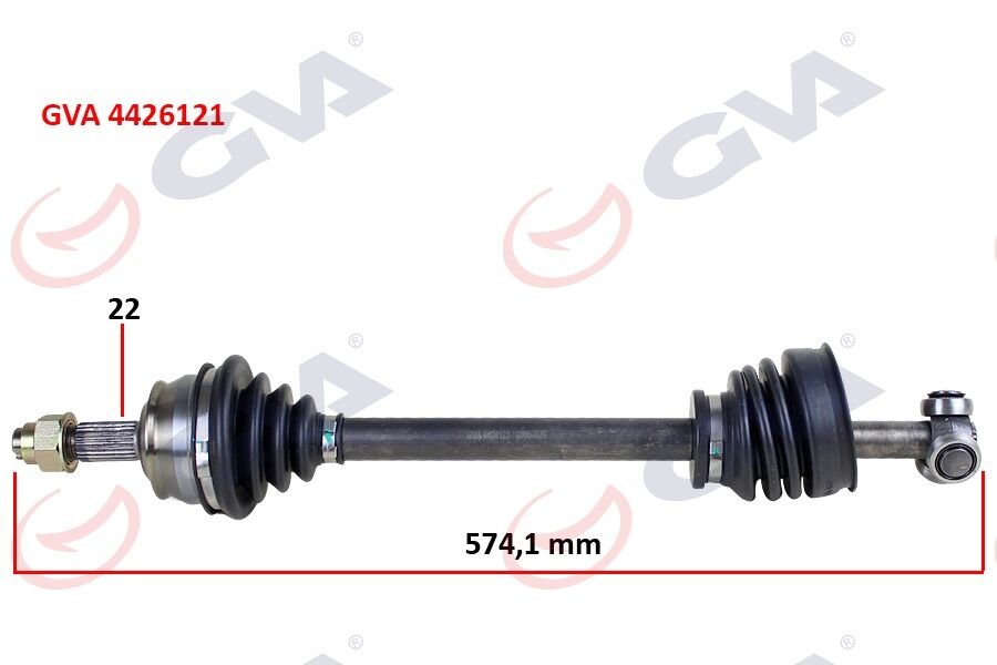 KOMPLE AKS SOL TEMPRA 1.4i 92-99 574mm