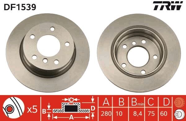 FREN DISKI ARKA BMW E36 91>98 E46 97>05