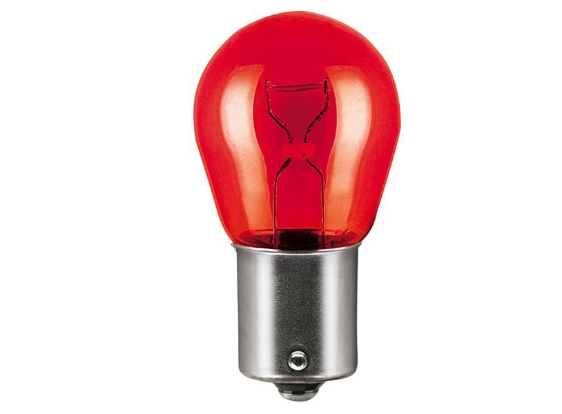 AMPUL 12V PR21W 21 BA15s 93 AMPUL DÜZ TIRNAK KIRMIZI STOP-SİNYAL ve PARK SERİSİ