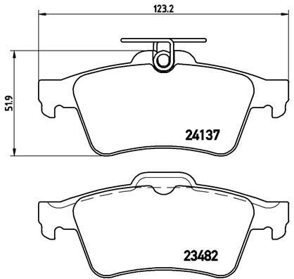 ARKA BALATA FOCUS II CMAX 03> CONNECT 02> LAGUNA III 07> OPEL VECTRA C 02> SIGNUM 03> CITROEN C5 08> PEUGEOT P508 10>18 1647875980-4254.A8