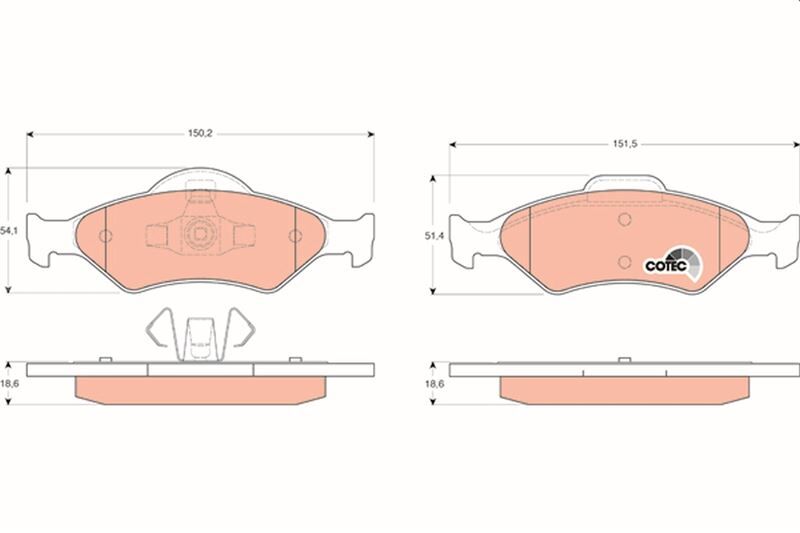 ÖN BALATA FIESTA 95 >02 FORD KA 96 > MAZDA 121 96 >