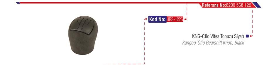 VİTES TOPUZU SİYAH CLIO II-KNG III