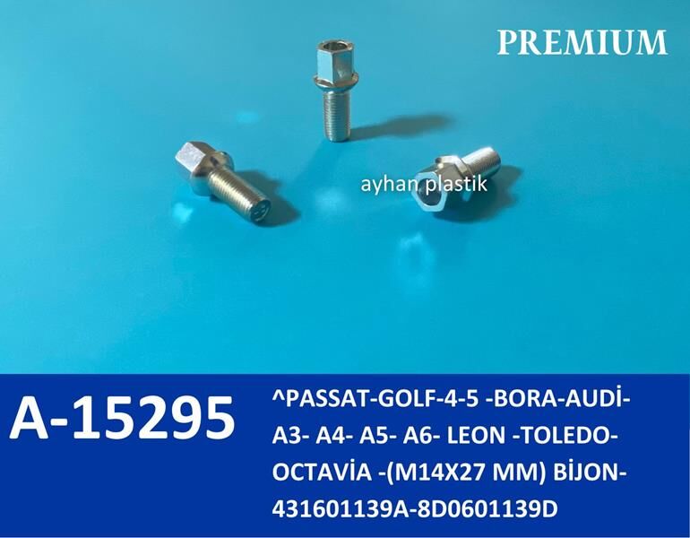 BİJON PASSAT-GOLF-4-5 -BORA-AUDİ- A3- A4- A5- A6- LEON - TOLEDO- OCTAVİA - M14X27 MM 21.5 X 19 CM POŞET