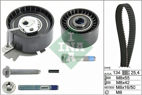 EKSANTRİK GERGİ KİTİ P206-207-307-308-PARTNER-C2-C3-C4-XSARA-BERLINGO 1.6-1.6 16V TU5JP4 DFM SUCCE 1.6 16V 09-13 TU5JP4