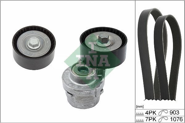 ALTERNATÖR GERGİ KİTİ FIAT DUCATO 01> 2.3 JTD DUCATO 06> 2.2D MTJ DUCATO 11> 2.3D MTJ 4PK 903 7PK 1076