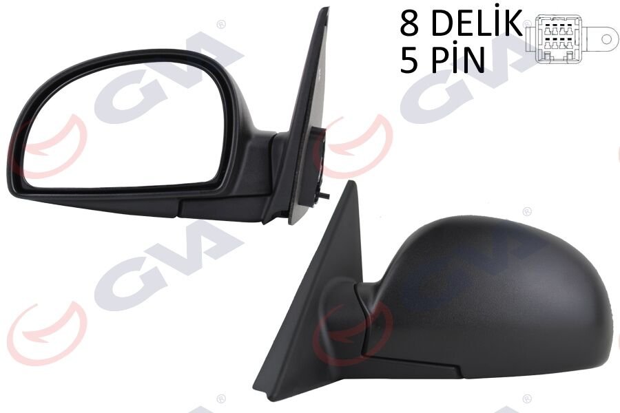 DIŞ DİKİZ AYNASI SOL ACCENT 03> ELEKTRİKLİ ISITMALI KONVEKS 5 FİŞ VM-449EHL