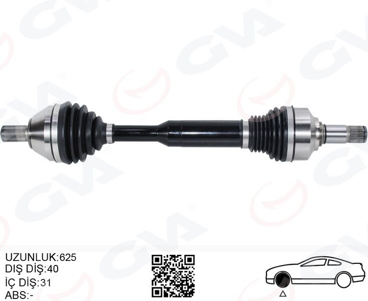 ÖN AKS KOMPLE SOL VOLVO XC60 I 15>17 D4-D3 MANULE 6 VİTES
