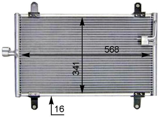 KLİMA KONDENSERİ DUCATO-BOXER-JUMPER 94-06 506x349x22
