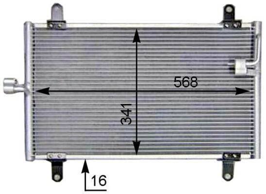 KLİMA KONDENSERİ DUCATO-BOXER-JUMPER 94-06 506x349x22