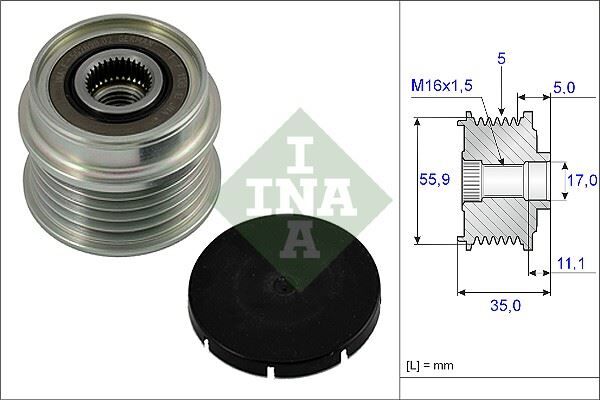 ALTERNATÖR KASNAĞI PASSAT-A4-A6 1.6-1.8T BENZİN -1.9 TDI AFN-ALZ-ALT-AVF-AWT