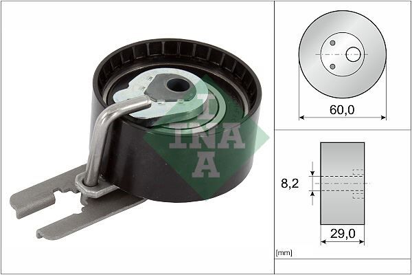 EKSANTRİK GERGİ RULMANI P206-207-307-308-407-PARTNER-BIPPER-FOCUS-FIESTA-JUMPY-XSARA 1.4HDI-1.6HDI