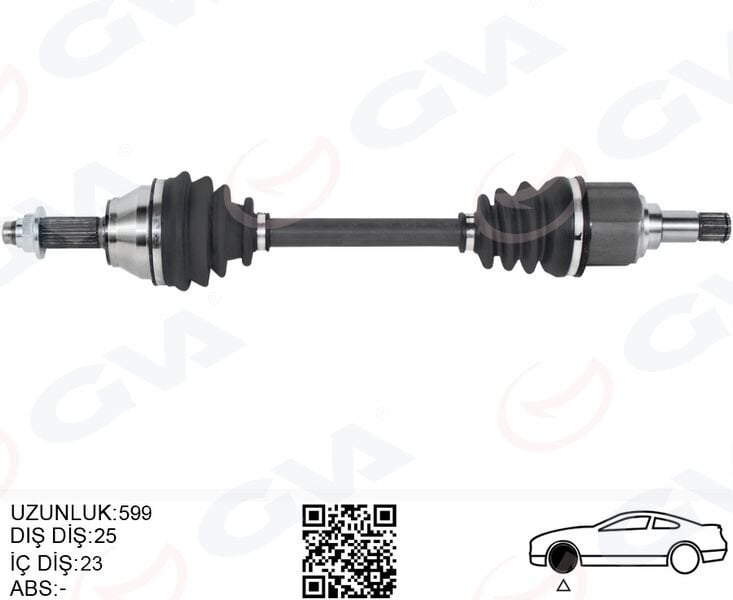 ÖN AKS KOMPLE SOL FORD ESCORT V / VI 1.6 HCS / 1.8 16V / 1.8D 90>95