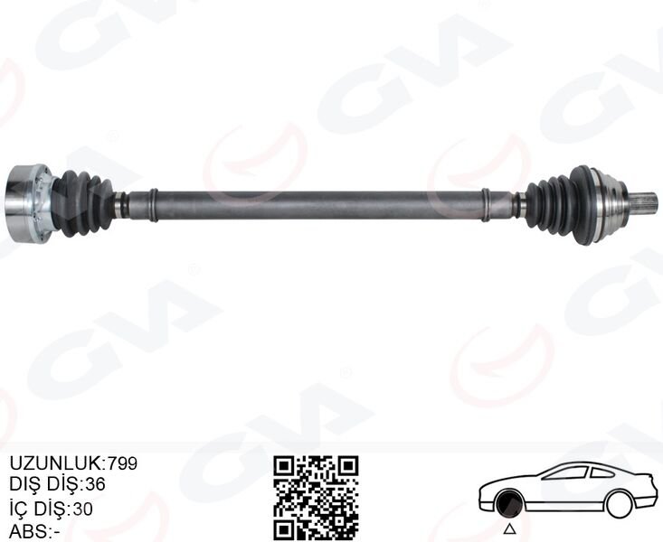 KOMPLE AKS SAĞ DÜZ VİTES GOLF5-GOLF6-JETTA-A3-LEON 1.6 BENZİNLİ