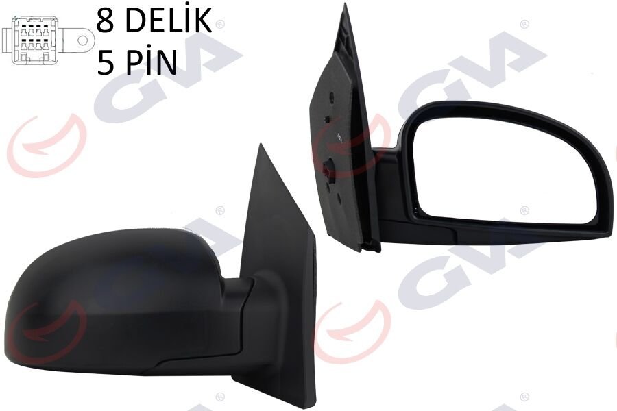 DIŞ DİKİZ AYNASI SAĞ GETZ 02> ELEKTRİKLİ ISITMALI KONVEKS 5 FİŞ VM-452EHR