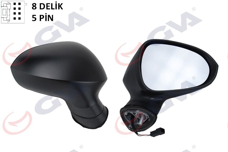 DIŞ DİKİZ AYNASI SAĞ IBIZA 08> ELEKTRİKLİ ISITMALI KONVEKS ASTARLI 5 FİŞ VM-364EHPR