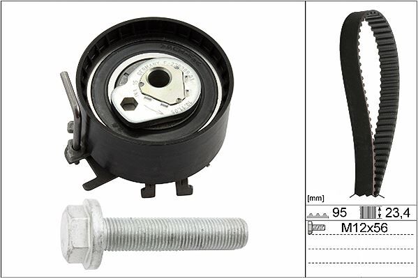 EKSANTRİK GERGİ KİTİ 095x234 CLIO II-III-KANGOO-LOGAN-SANDERO-MODUS 1.2-1.2 16V D4F-D7F K015577XS 1680600QAW
