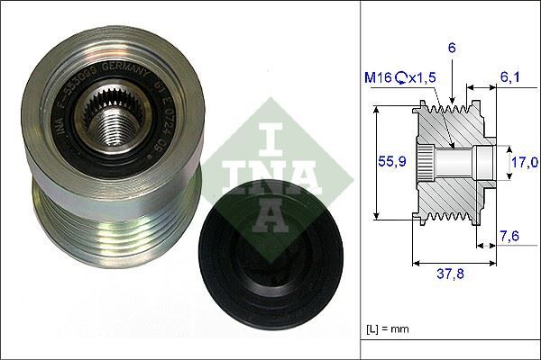 ALTERNATÖR RULMANI VOLVO C70 98-05 S40 2.4 04 >S60 01 > S80 98-06 S70 V70 XC70 XC90 535001910