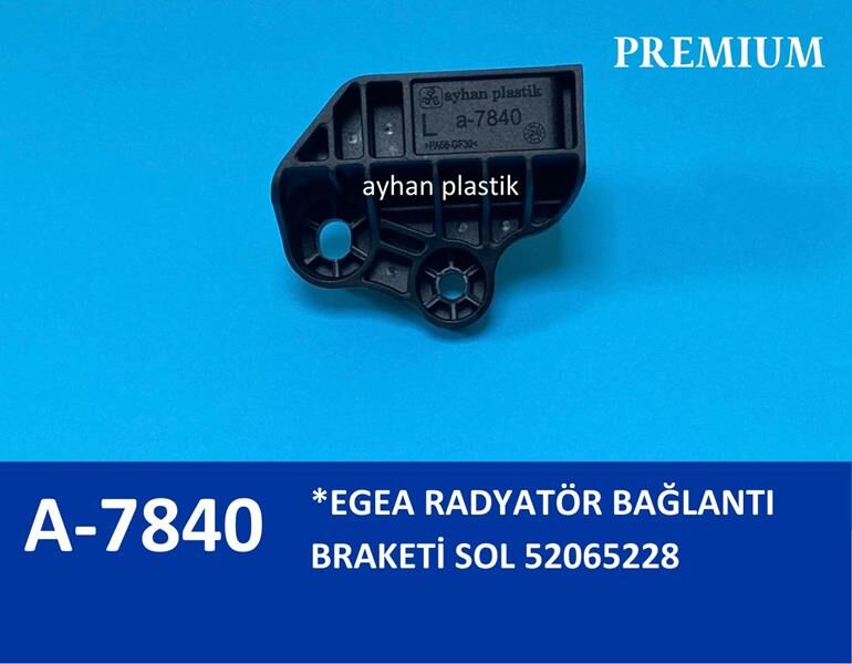 RADYATÖR BAĞLANTI BRAKETİ SOL EGEA 21.5 X 19 CM POŞET