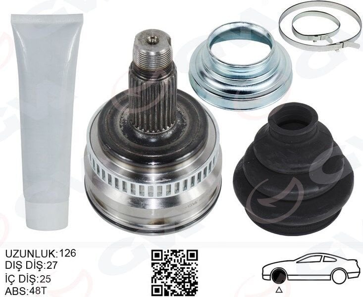 AKS KAFASI DIŞ SAĞ/SOL BMW E81 E87 E90 E91 E92 Z4 E89 126MM