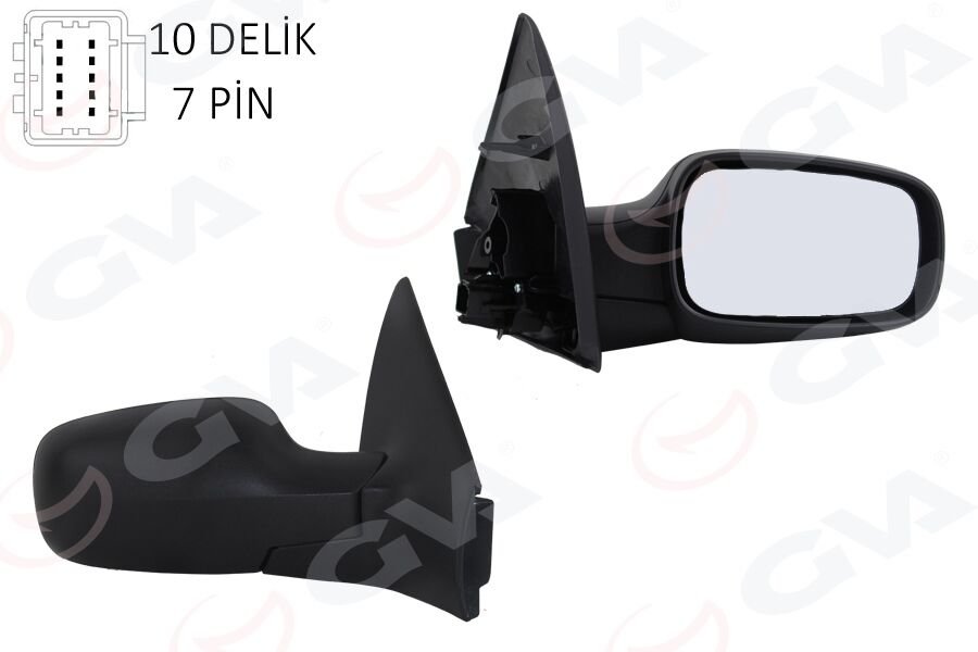 DIŞ DİKİZ AYNASI SAĞ MEGANE 02> ELEKTRİKLİ ISITMALI SENSÖRLÜ KONVEKS 7 FİŞ VM-138EHSR 5 FİŞ VM-138EHSR