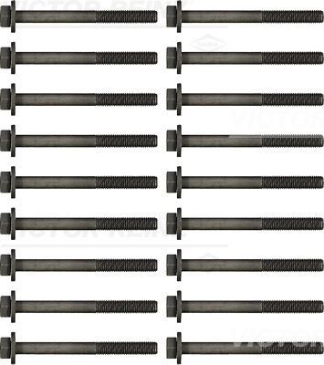 SİLİNDİR KAPAK CİVATA TAKIMI 18 ADET OPEL MONTEREY B 3.0 TDI ISUZU D-MAX 2.5-3.0