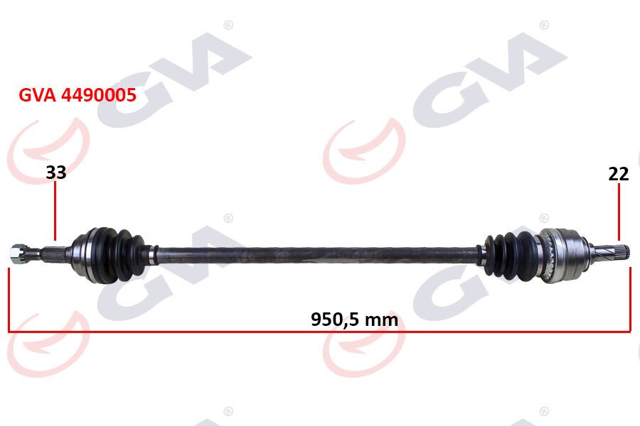 KOMPLE AKS SAĞ ASTRA G 1.4/1.6 16V 98-05 950mm