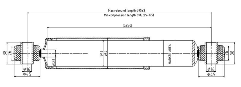 AMORTISOR ARKA  - (FIAT   DUCATO 1.9Q - 2.0Q 1994-2006)