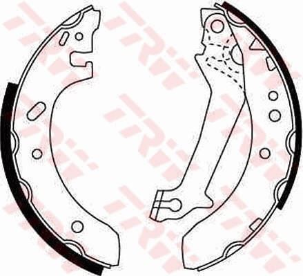 ARKA PABUÇ BALATA ESCORT V/VI 1.4 1.6 1.8D ABS SIZ 95 > FIESTA 1.3 1.4 1Ç8D 203x38 GS8608