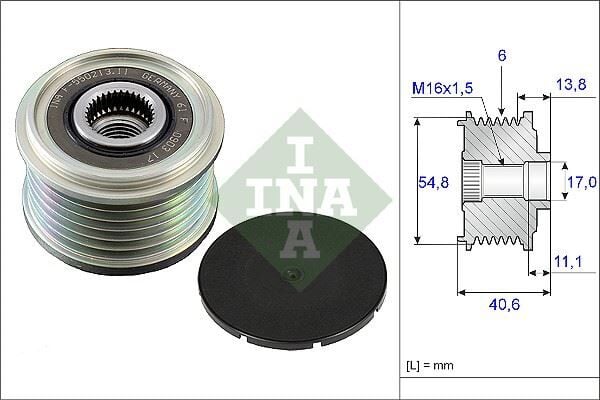 ALTERNATÖR KASNAĞI RULMANLI CLIO III-KNG-MGN II-MODUS-SCENIC-TWNG-NOTE-MICRA-QASHQAI 1.5 DCİ