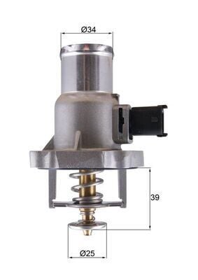 TERMOSTAT ASTRA G 1.6 16V 00-05 -ASTRA H 1.6 06>MERIVA-VECTRA C-ZAFIRA 105C Z16 XEP/Z16XER/A16XER