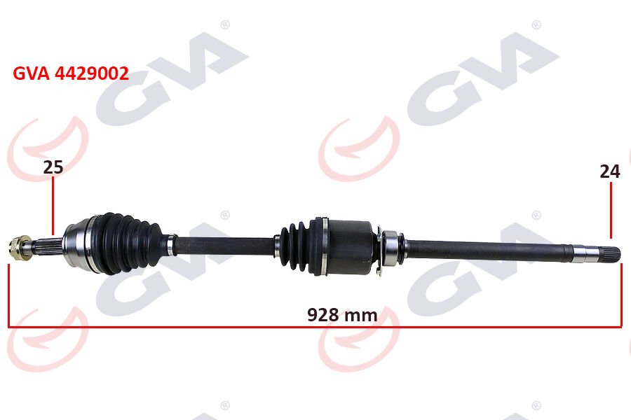 KOMPLE AKS SAĞ DOBLO 1.9 JTD 01> DOBLO-ALBEA 1.3 MTJ 05> 928mm
