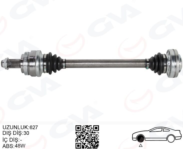 KOMPLE AKS ARKA SOL BMW X3 E83 04> 627MM
