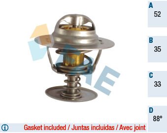 TERMOSTAT 88 ESCORT FOCUS MONDEO CONNECT 1.8D-1.8TDCI 89 07 TRANSIT 2.5D