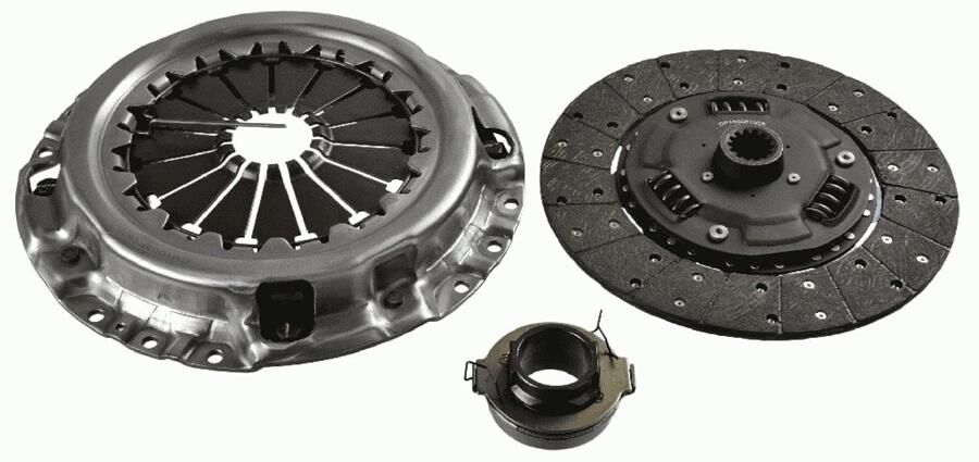 DEBRİYAJ SETİ BASKI DİSK BİLYA ISUZU NNR LONG 3.0L 4JJ1E CTDI EURO4 10-> KÜTÜKLÜ RULMAN