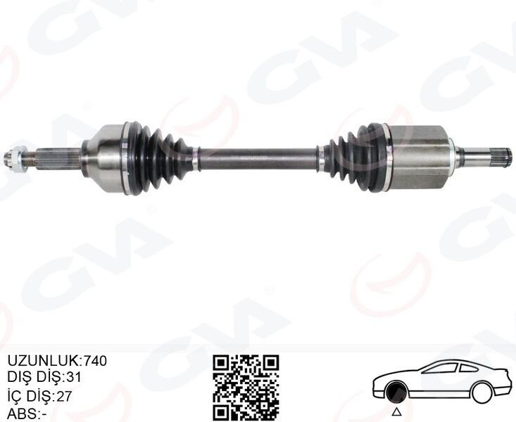 KOMPLE AKS ÖN SOL CUSTOM 17> 2.0 ECOBLUE AUTO AM