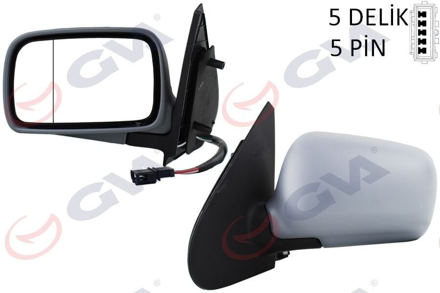 DIŞ DİKİZ AYNASI SOL POLO 94> ELEKTRİKLİ ISITMALI KONVEKS 5 FİŞ VM-184L