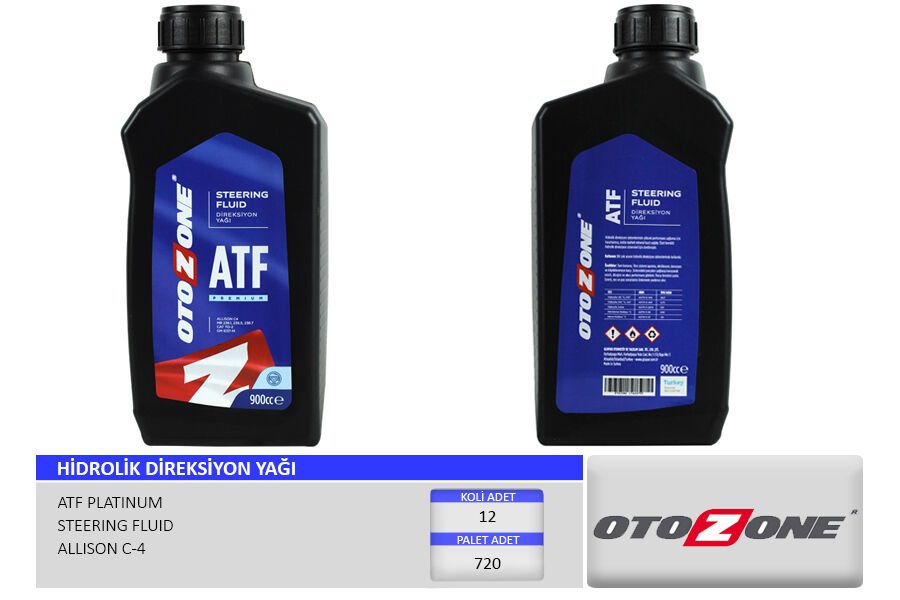 HİDROLİK DİREKSİYON YAĞI ATF 900 ml. PREMIUM