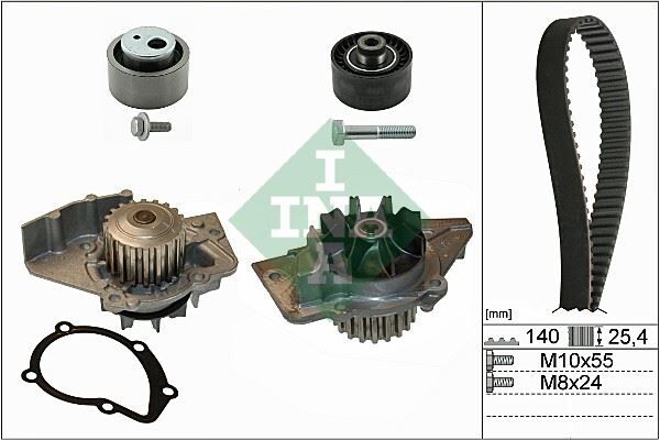 DEVİRDAİMLİ EKSANTRİK GERGİ KİTİ 140x254 P206-306-PARTNER-EXPERT-BERL-JUMPY-SCUDO1.9D 98- DW8