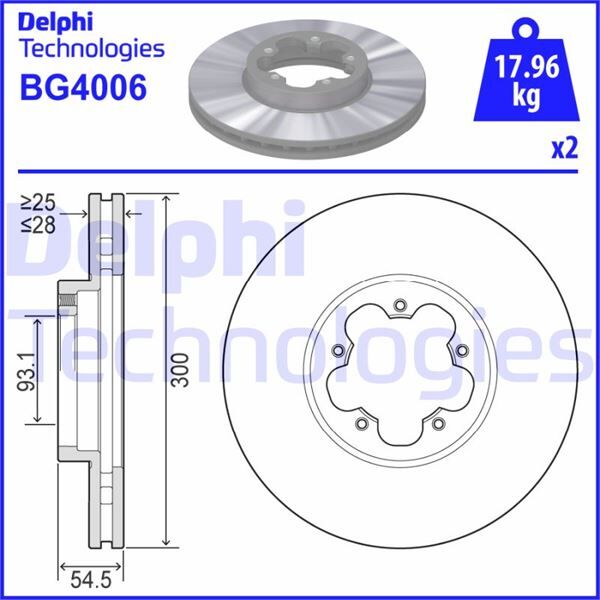 ON FREN DISK AYNA TRANSIT V348 06> A.CEKER OLCU 300 28